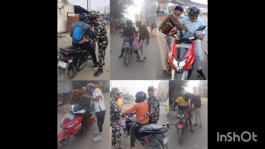 घोसवरी: घोसवरी पुलिस ने थाना क्षेत्र के विभिन्न चौराहों पर चलाया सघन वाहन जांच अभियान