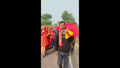 सरमेरा: सरमेरा के चेरों में कलश यात्रा के साथ राम कथा का शुभारंभ