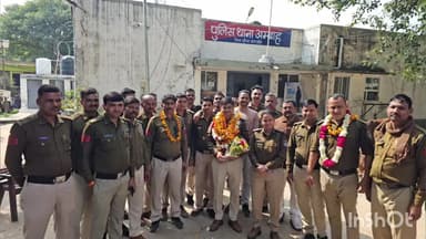 अंबाह: नगर निरीक्षक सत्येंद्र कुशवाह का कैलारस हुआ स्थानांतरण, अम्बाह थाना परिसर में दी गई भावभीनी विदाई