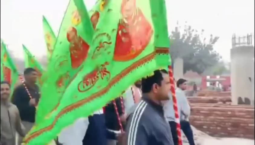 बहादुरगढ़: खाटूधाम में श्याम बाबा के मेले में शामिल होने के लिए श्रद्धालुओं का जत्था रवाना