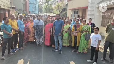 ডায়মন্ডহারবার ১: ডায়মন্ড হারবার ১৬ নম্বর ওয়ার্ডের তৃণমূল কংগ্রেসের কর্মী সভা