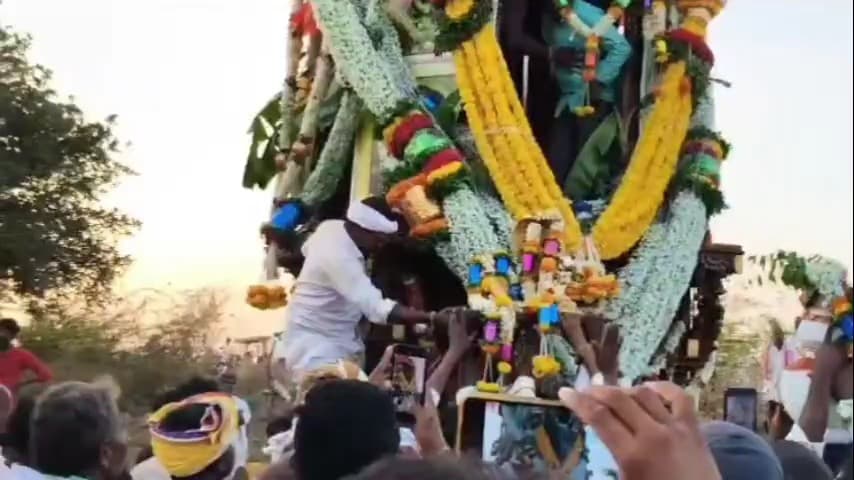 రాయదుర్గం: నాగలాపురం - చెర్లోపల్లి సమీపంలో వైభవంగా నాగలింగేశ్వర స్వామి రథోత్సవం