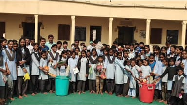 आमेट: आमेट उपखंड के ढेलाणा गांव में स्वच्छ भारत मिशन (ग्रामीण) के तहत 'मेरा गांव प्लास्टिक कचरा मुक्त गांव' अभियान चलाया गया
