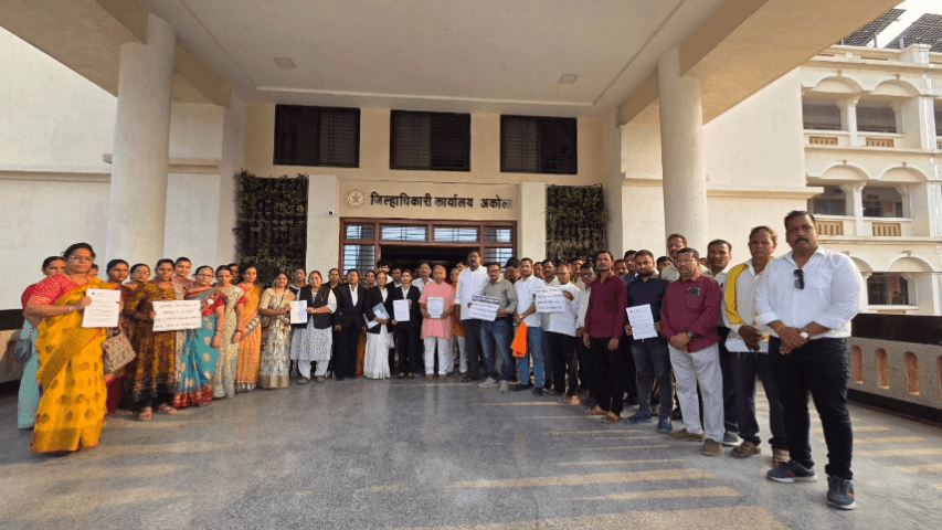 बार्शीटाकळी: लव्ह जिहाद विरोधात हिंदुत्ववादी संघटनेचे आंदोलन तत्काळ अर्थसंकल्प अधिवेशनात कायदा करावा केली मागणी
