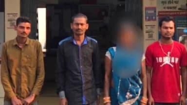 नवागढ़: नवागढ़ पुलिस ने घर के अंदर घुसकर टंगिया से प्राणघातक हमला करने वाले पति-पत्नी और उनके दो बेटों को किया गिरफ्तार