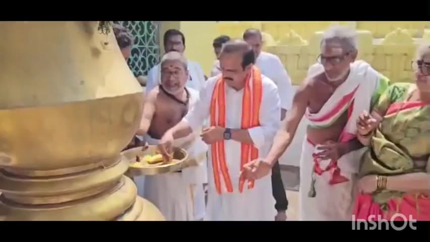 విశాఖపట్నం: సింహాచలంలో భక్తిప్రపత్తులు: ధ్వజస్తంభ పునరుద్ధరణకు దాత రాఘవరావు సహకారం