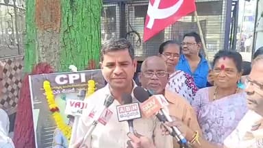 విశాఖపట్నం: చత్రపతి శివాజీ మహారాజ్ బ్రిటిష్ వారితో ధైర్య సాహసాలతో పోరాడారు,CPI జిల్లా సహాయ కార్యదర్శి పి చంద్ర శేఖర్