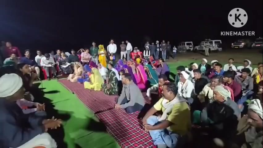 वरला: सेंधवा: ग्राम पंचायत घुड़चाल में रात्रि चौपाल का आयोजन