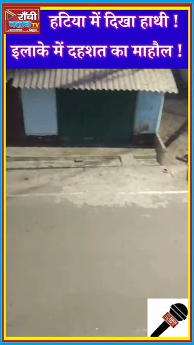 Ranchi Hatia में Jangli Haathi ki Entry | Late Night Elephant Sighting in Ranchi | Jharkhand News 2026

#Ranchi
#Hatia