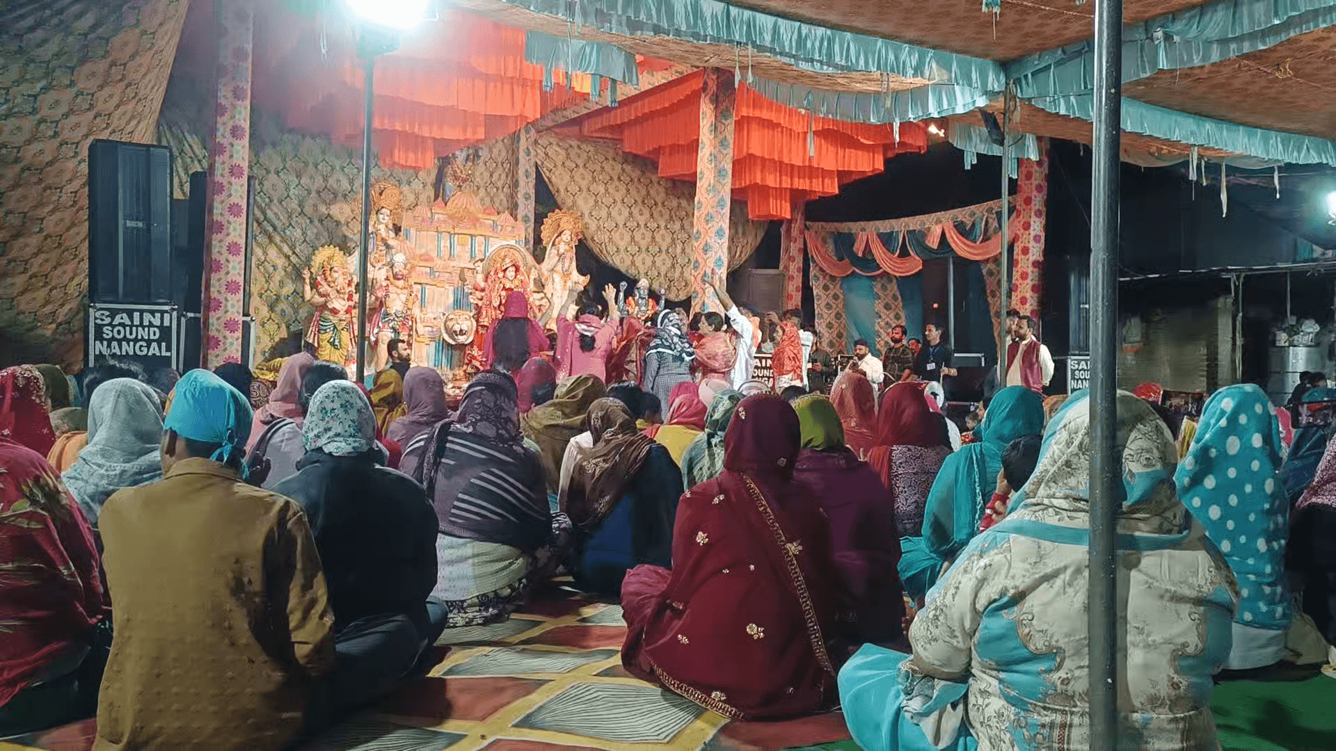 भदौड़ी में प्रसिद्ध माता के दरबार में सालाना जगराते में हजारों लोग हुए नतमस्तक@#