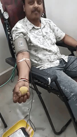 रायडीह :रवि कुमार ने रक्त दान कर मरीज को दिया जीवन दान अपने जीवन का 11 वा रक्तदान #