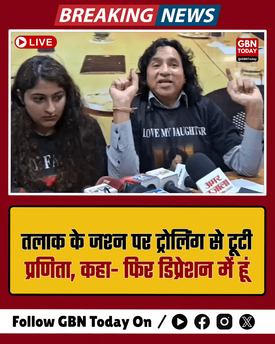 तलाक के जश्न पर ट्रोलिंग से टूटी प्रणिता, कहा- फिर डिप्रेशन में हूं।

​#Meerut #PranitaVashishtha #SocialMedia #Trolling