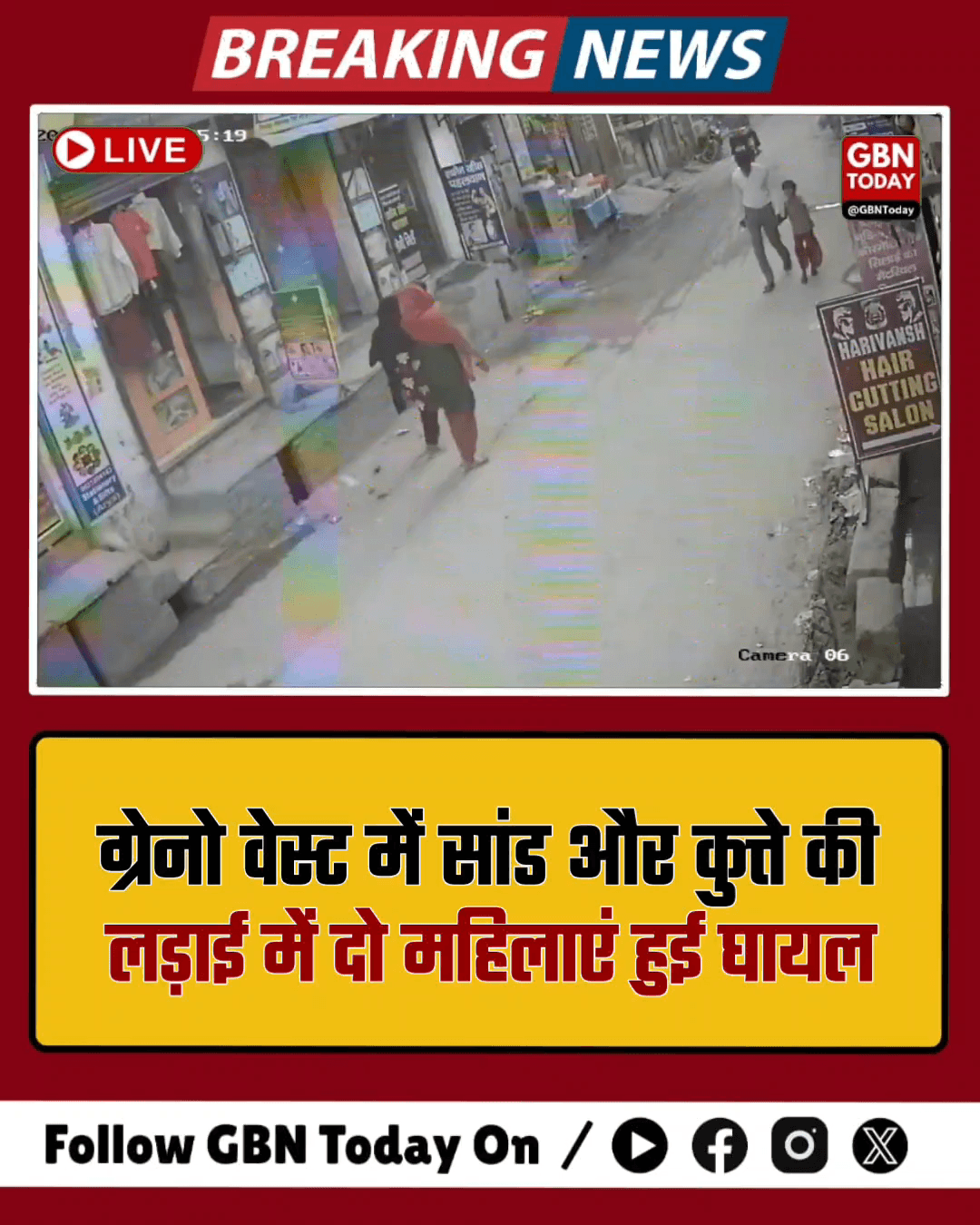 ग्रेटर नोएडा वेस्ट: सांड और कुत्ते की लड़ाई के बीच फंसी दो महिलाएं, गंभीर घायल
#GreaterNoidaWest #StrayCattle #Accident
