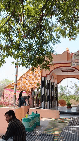 प्राण प्रतिष्ठा व 25कुण्डलिय यज्ञोपवीत समारोह आरम्भ आजना नर्सिंग मगरी