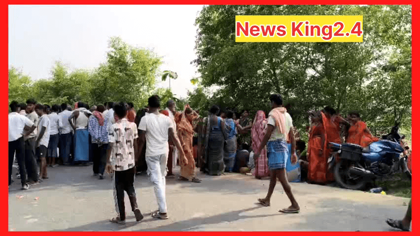 वारसलीगंज में एक ट्रैक्टर ने एक बच्चों को फिर से लिया जा न एक गंभीर रूप से घायल है