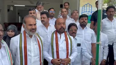 సిరిసిల్ల: తెలంగాణ ఆవిర్భావ దినోత్సవం సందర్భంగా జిల్లా కాంగ్రెస్ అధ్యక్షుడు సంగీతం శ్రీనివాస్