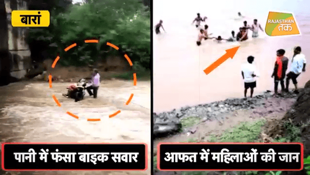 रेगिस्तान बना 'सैलाबिस्तान' ! | BARAN | HEAVY RAINS IN RAJASTHAN