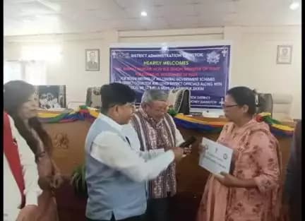 Union MoS Dr. Subhas Sarkar interaction session with beneficiaries of various Central Govt. Schemes in Gangtok today