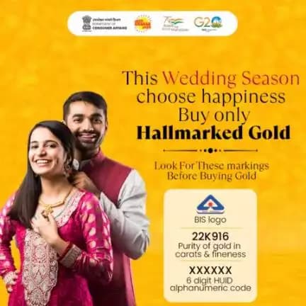 Always look for the symbols of authenticity like BIS logo, 22k916 purity of gold in carats & fineness and 6 digit HUID alphanumeric code before making any purchase on gold jewellery.

#Hallmarkedjewellery #goldpurity