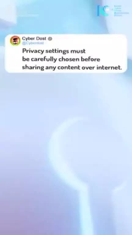 Privacy settings must be carefully chosen before sharing any content over the internet. #Dial1930 #Privacy #SocialMedia