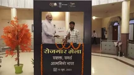 #RozgarMela में देश भर के विभिन्न सरकारी विभागों में 71000 से अधिक युवाओं को नियुक्ति पत्र दिए गए, अम्बाला से–योगेंदर