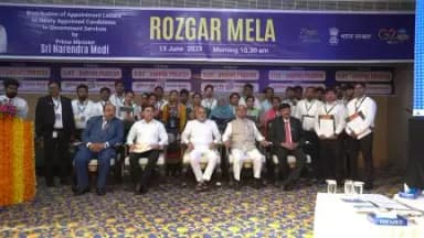 Photo taken for selected candidates #RozgarMela program on 13 June 2023 at Vijayawada, SLBC-Union Bank of India