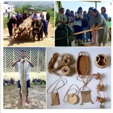 To boost up skills in rural youth of Nagaland for different entrepreneurial activities, CIH, MoA&FW, Nagaland imparts #training on #banana fibre extraction & preparation of handicrafts for value addition & improving.