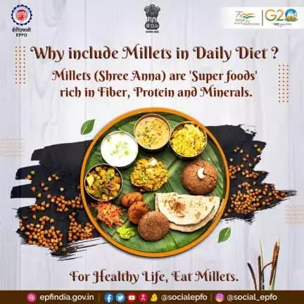 Incorporate millets into your daily diet for a healthy life. They are packed with fiber, protein, and minerals