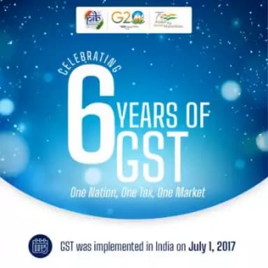 Six Years of GST.
Simplifying Taxes, Driving Growth.

#6YearsofGST #GSTDay