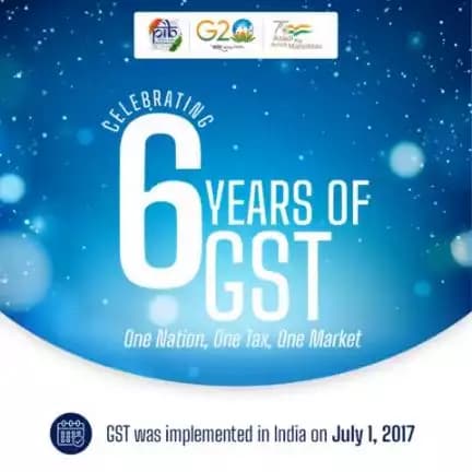 Six Years of GST.
Simplifying Taxes, Driving Growth.

#6YearsofGST #GSTDay