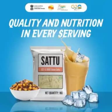 'Embrace the benefits of BIS-certified Chana Sattu which is high in protein'

Made up of roasted gram flour 'Sattu' brings down body temperature, perfect for your 'summer hunger'.
#qualityprproduct #qualitytaste
