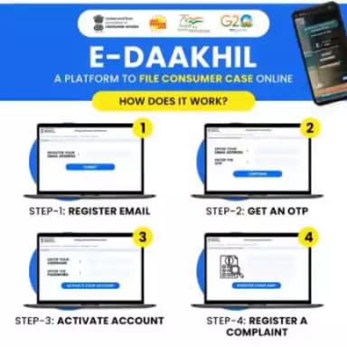You can file consumer cases online!

Under the Consumer Protection Act 2019, #edaakhil helps you register using your email address and authenticate with your ID proof.
#efiling #consumercases