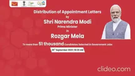 आज Mysuru में  9वें <nis:link nis:type=tag nis:id=RozgarMela nis:value=RozgarMela nis:enabled=true nis:link/> में केन्द्रीय विभागों में चयनित उम्मीदवारों को नियुक्ति पत्र प्रदान किए गए
