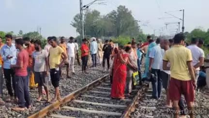 #tehata #stesahn #tren #se #katkar#maut #uhaa #police #ne #jach#partal