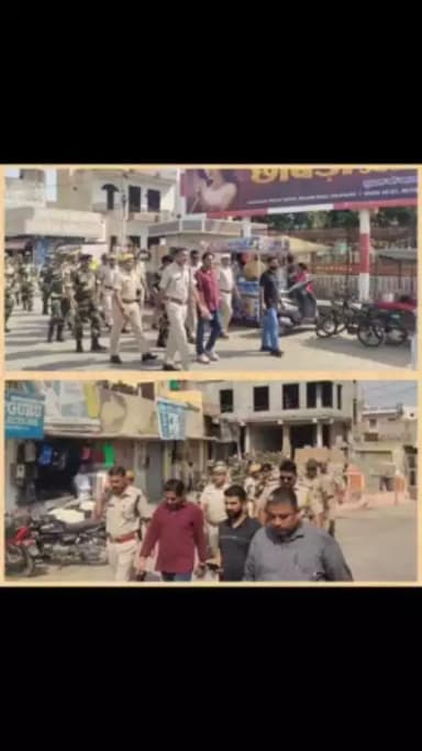 आगामी विधानसभा चुनाव-2023 को मद्देनजर रखते हुए श्री विकास शर्मा जिला पुलिस अधीक्षक के निर्देशन में थानाधिकारी राजियासर, सूरतगढ शहर, सूरतगढ सदर द्वारा अपने-अपने थाना क्षेत्र में सीमा सुरक्षा बल के साथ फ्लैगमार्च किया गया।