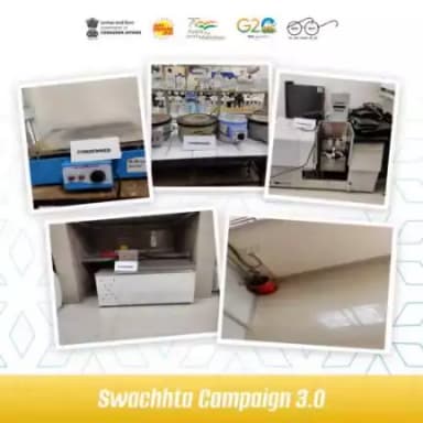 भारतीय मानक ब्यूरो (BIS), बेंगलुरु प्रयोगशाला में 'स्वच्छता अभियान 3.0' के अंतर्गत उपकरणों की साफ-सफाई की गयी। इस दौरान अनावश्यक और व्यर्थ उपकरणों की छंटनी की गयी।

#SwachhBharat #SpecialCampaign3