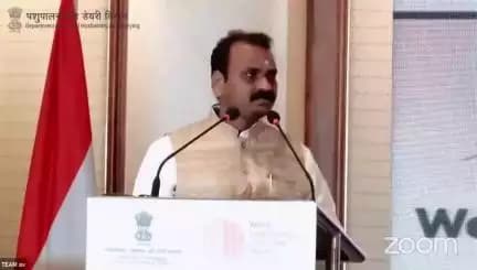 During the inaugural session of the 33rd WOAH Regional Commission Conference for Asia and the Pacific in New Delhi, Dr. L. Murugan, Hon'ble Minister of State for Fisheries, Animal Husbandry, and Dairying, addressed the audience.
#WOAH