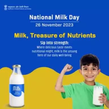 Beyond its delicious taste, milk is a powerhouse of nutrients. From calcium for strong bones to protein for muscle power, it’s the unsung hero of our daily nutrition.
#NationalMilkDay #livestock #dairyfarm #dairy #atmanirbharbhat #dairyfarm