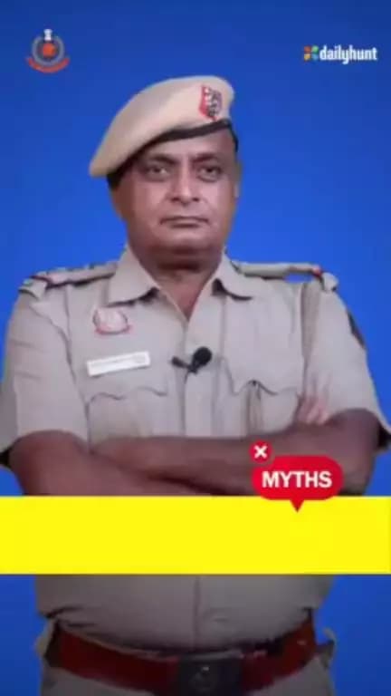 The officers of @delhipolice collaboration with @DailyhuntApp and @Oneindia are here to debunk common cybersecurity myths and empower you to protect yourself in the digital world. Let's stay #CyberSafeTogether!💻📷 #DelhiPoliceCares