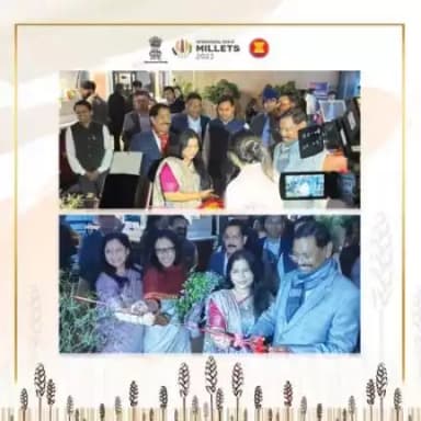 Hon’ble Union Minister of @agrigoi and @TribalAffairsIn Shri Arjun Munda visited the exhibition of #ASEANIndiaMilletFestival in Vasant Kunj, New Delhi on 14 Dec 2023, & applauded exhibitors for their efforts in bolstering the millets.