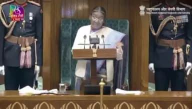 President Smt Droupadi Murmu charts a course for economic resilience and inclusive growth in her address during the Interim Budget Session 2024. #budgetsession2024  #RashtrapatiBhavan