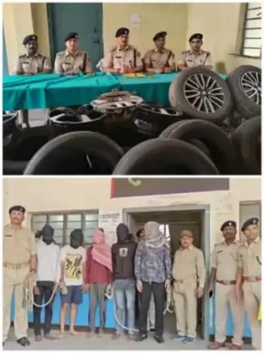 जिले के शहरी थाना क्षेत्रों से हो रहे कार की चक्को की चोरी के मामले में पांच अपराधियों को गिरफ्तार किया गया।
