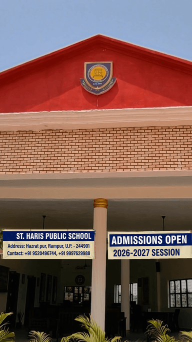 ADMISSION OPEN | ST. HARIS PUBLIC SCHOOL | Hazrat pur  RAMPUR | 9520496744 | 9997629988