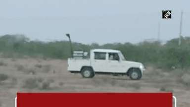 जैसलमेर में प्रशासन ने टिड्डियों को भगाने के लिए किया कीटनाशक का छिड़काव #टिड्डी_दल #फसल