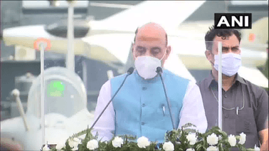 राफेल का इंडक्शन भारत की संप्रभुता की ओर उठी निगाहों के लिए बड़ा और कड़ा संदेश है: रक्षा मंत्री राजनाथ #राफेल #राजनाथ