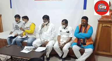 भारतीय जनता पार्टी उज्जैन द्वारा आयोजित प्रेस वार्ता में