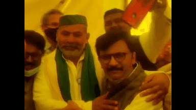 किसान आंदोलन का समर्थन करने गाज़ीपुर बॉर्डर पहुंचे शिवसेना सांसद संजय राउत #किसान_आंदोलन #राउत