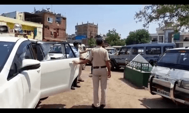 कलेक्‍टर ने पुलिस अधीक्षक के साथ  नगर भ्रमण कर कोरोना कर्फ्यू का जायजा लिया