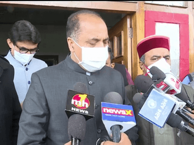 मुख्यमंत्री श्री जयराम ठाकुर जी ने मीडिया से बातचीत की।