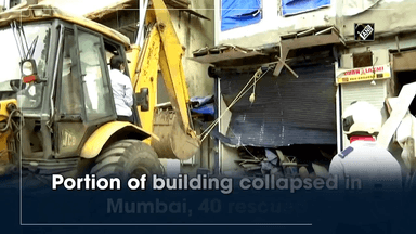 Mumbai: इमारत का हिस्सा गिरा, 40 लोग बचाए गए, बचाव अभियान जारी